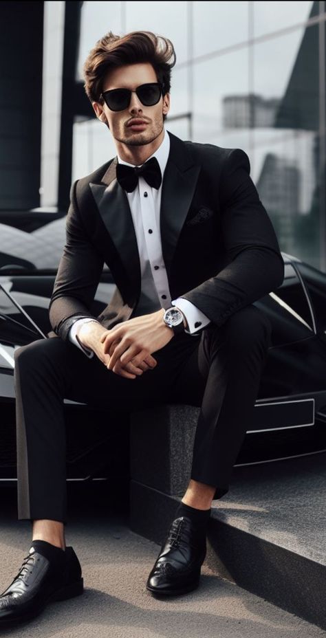 Men Casino Outfit, Groom Tuxedo Wedding Classy, Gala Outfit Men, Handsome Man In Suit, Elegant Christmas Outfit, Tux Wedding, Groom Suit Black, Groom Prep, Linen Suits For Men