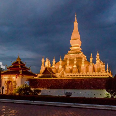 Wat That Luang, Vientiane, Laos Laos Temple, Vientiane Laos, Vientiane, Laos, Temple, Quick Saves