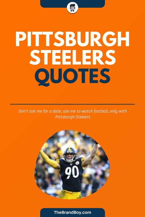 Pittsburgh Steelers happens to be the football team of Pittsburgh, Pennsylvania. They are known to contest in the National football league of America.#FamousSayings #SayingandQuotes #LeadersQuotes #motivationalSayings #PittsburghSteelersSayings Steelers Meme, Pittsburgh Steelers Quotes, Steelers Wallpaper, Pittsburgh Steelers Funny, Steelers Pics, Steelers Country, Here We Go Steelers, Famous Sayings, Pittsburgh Steelers Logo