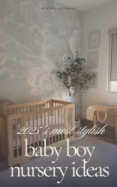 Searching for the best inspo for your baby boy nursery in 2025? I'm a professional nursery & design writer *and* boy mom and *THESE* super adorable boy nurseries arejust too good to miss - add them to your nursery ideas board today! Explore the most popular nursery themes for boys - from totally modern baby boy nursery inspo to neutral boy nursery decor, this nursery room inspiration is going to leave you feeling inspired & ready to bring your baby room visiont o life! Lullaby Nursery Theme, Grey Carpet Nursery Ideas, Dreamy Nursery Gender Neutral, Boys Neutral Nursery, Boy Baby Room Ideas Nurseries, Little Boys Nursery, Blue And White Nursery Boy, Modern Boy Nursery Ideas, Gender Neutral Blue Nursery