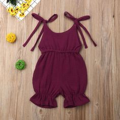 Girls Clothes Patterns, Pants Jumpsuit, Small Dolls, Kids Dress Wear, Solid Jumpsuit, Baby Dress Design, Short Romper