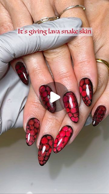 Blooming Gel, Hand Model, Ali Express, Good Ole, July 12, Red And Black, Snake Skin, Jelly, Gel Nails