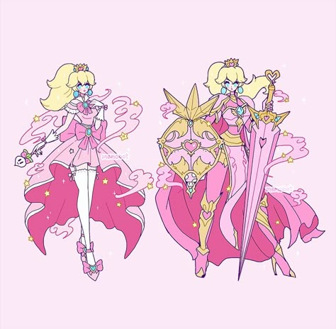 Princess Peach Cosplay, Mario Princesses, Super Princess Peach, Super Mario Princess, Super Princess, Mario Fan Art, Magic Knight, Magical Girl Aesthetic, Shojo Anime