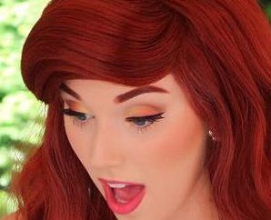 Ariel Face Character eye makeup Ariel Face Character Makeup, Ariel Cosplay Makeup, Party Princess Makeup, Ariel Inspired Makeup, Ariel Makeup Look, Little Mermaid Makeup, Makeup Reference, Ariel Makeup, Disney Princess Makeup