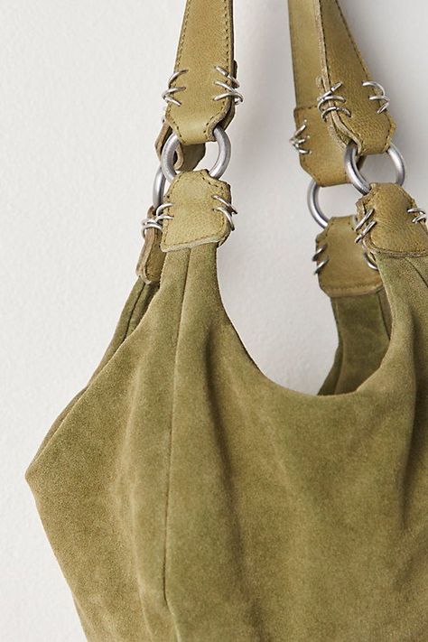 Slouchy Suede Bag, Free People Purse, Trending Tote Bags 2024, Free People Bag, Hobo Bag Tutorials, Cool Pockets, Trending Totes, Cute Shoulder Bag, Trending Handbags