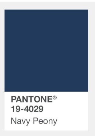 Pantone navy peony Pantone Blue Shades, Pantone Navy, Navy Peony, Pantone 2017, Capsule Wardrobe Basics, Pantone Palette, Pantone Colour Palettes, Sailor Fashion, Colour Board