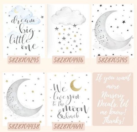 Bloxburg picture codes Family Picture Drawing, Codes Wallpaper, Girls Room Decals, Boys Room Decals, Baby Room Decals, Baby Room Pictures, Picture Codes, Baby Decals, Bloxburg Decals Codes Aesthetic