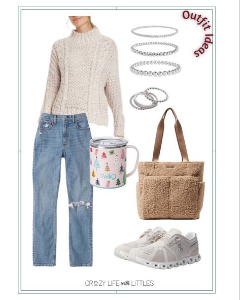 Outfit ideas • finish up your holiday shopping in comfy sneakers, jeans and cozy sweater! Add some cute bracelets, rings and tote bag, and fill that holiday mug with your fave beverage and you’ll get it done in style! #ltkfind #outfitideas @oncloud5 @zappos #swiglife Follow my shop @jackiq411 on the @shop.LTK app to shop this post and get my exclusive app-only content! #liketkit #LTKfit #LTKGiftGuide #LTKHoliday @shop.ltk https://liketk.it/3XkJN Oncloud Sneakers Outfit, Oncloud Sneakers, Comfy Sneakers, Holiday Mug, Get It Done, Holiday Shopping, Cute Bracelets, Cozy Sweater, Sneakers Outfit