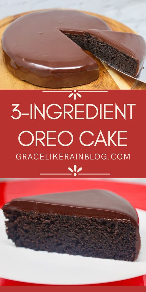 Air Fryer 3-Ingredient Oreo Cake is a simple and fast dessert that will blow your mind! It is made with only three ingredients - Oreo cookies, milk, and baking powder. Intrigued? We'll show you how to make it. (Microwave option, too!) You're going to love this Air Fryer Oreo Cake. Or this Microwave Oreo cake with 3 ingredients. Air fryer desserts for the win. Easy Air Fryer Dessert recipes. Easy Oreo Cake | Simple Oreo Cake | Cake with only oreos and baking powder Simple Oreo Cake, 3 Ingredient Oreo Cake, Air Fryer Dessert Recipes, No Bake Oreo Cake, Easy Oreo Cake, Oreo Cookie Cake, 3 Ingredient Cakes, Fast Desserts, Microwave Cake