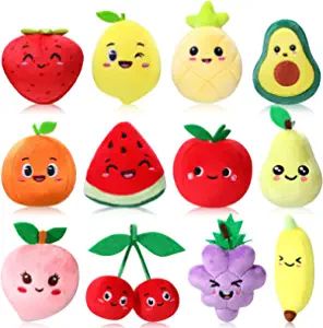 Amazon.com: 12 Pieces Cute Fruit Plush Toys Colorful Stuffed Fruits Soft Mini Avocado Strawberry Orange Pineapple Peach Lemon Stuffed Doll for Kids Keychain Handbag Pendant Birthday Christmas Easter Party Favors : Toys & Games Easter Egg Fillers, Easter Party Favor, Play Food Set, Cute Fruit, Valentines Day Party, Easter Party, Animal Plush Toys, Plush Toys, Christmas Tree Decorations