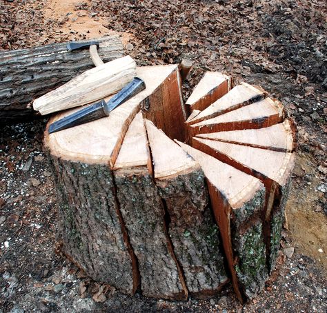 Splitting Wood, How To Split, Green Woodworking, Wood Shingles, Got Wood, Oak Panels, Woodworking Magazine, Built In Furniture, Popular Woodworking