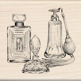 Perfume Bottle Tattoo, Bottle Drawing, Bottle Tattoo, Pencil Drawings Of Animals, Antique Perfume Bottle, Antique Perfume Bottles, Antique Perfume, Wood Stamp, Perfume Atomizer