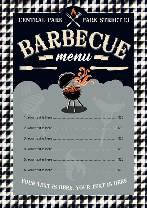 Barbeque Menu, Bbq Theme, Bbq Plates, Diy Menu, Grilling Menu, 2024 Inspiration, Bbq Menu, Food Posters, Facebook Marketing Strategy