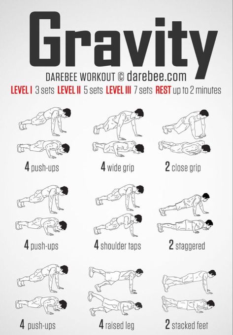 Darebee Workout, Arm Workout No Equipment, Arm Workout Men, Beachbody Workout, Chest Workout For Men, Home Workout Men, Latihan Dada, Push Up Workout, Trening Fitness