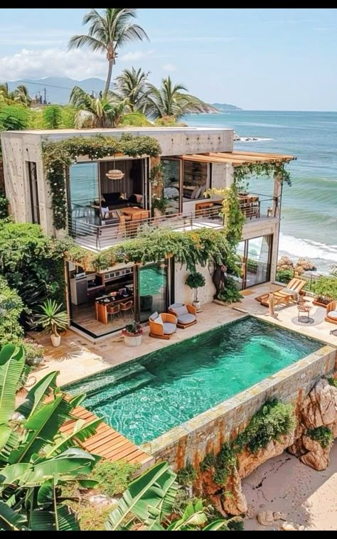 Beach Treehouse, Perfume Commercial, Luxury Beach House, Dream Life House, Dream Beach Houses, Siargao, Minimal House Design, Beach House Design, Container House Design