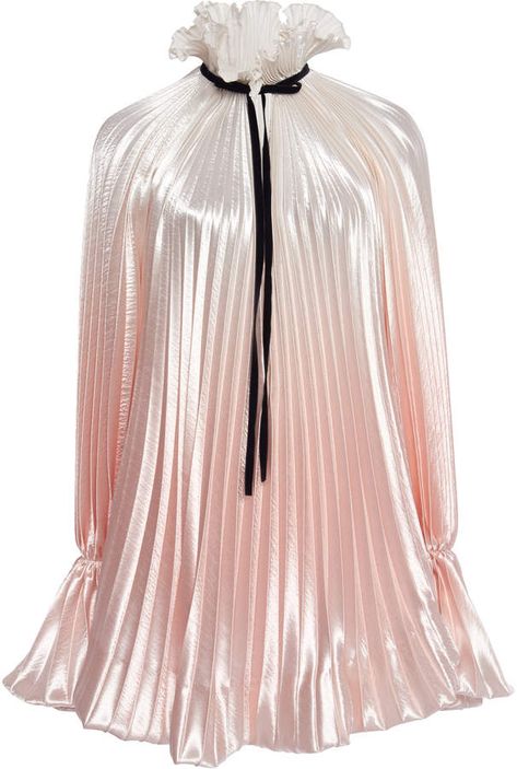 Philosophy di Lorenzo Serafini Pleated Satin Mini Dress Looks Party, Lorenzo Serafini, Satin Mini Dress, Looks Style, Fancy Dresses, Pleated Dress, Moda Operandi, Pretty Dresses, Evening Gowns