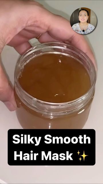 Silky Shiny Hair Mask, Hair Mask For Smooth And Silky Hair, Smooth Hair Remedies, Shiny Hair Mask, Smooth Hair Mask, Silky Shiny Hair, Homemade Hair Mask, Best Hair Mask, Homemade Hair