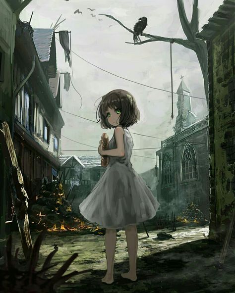 Posso ver a pobreza nos olhos de uma criança, porém, o que é aquilo ao lado? Sim, a inocência de alguém que não vê mal no mundo, é disso que precisamos. Japon Illustration, Dark Art Illustrations, Anime Child, Arte Inspo, Anime Baby, Art And Illustration, 영감을 주는 캐릭터, Fanarts Anime, Art Anime