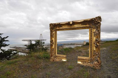 "Frame Reframe" 16' x 16' sculpture (with views of the Bay Bridge) by SF artist Mildred Howard. Guerilla Marketing Ideas, Guerrilla Marketing, Project 2025, Fence Doors, Guerilla Marketing, Business Idea, The Hand, Bay Bridge, Public Art