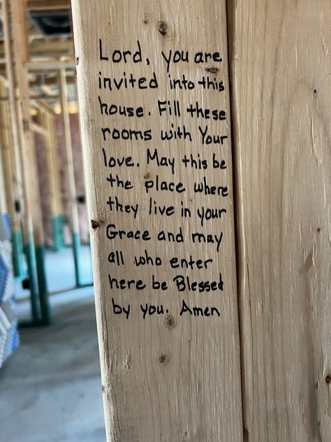 Write Scripture On House Framing, Bible Verses For Home Blessing, Bible Verses For House Building, Scriptures To Write On House Frame, Verses To Write On House Frame, Bible Verses To Write In New Home, Home Bible Verses, Building Binder, House Blessings