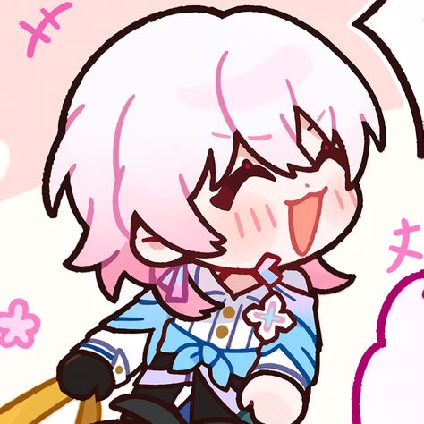 March 7th Fanart, Emote Ideas, Anime Websites, Honkai Starrail, March 7th, Chibi Anime Kawaii, March 3rd, Animated Drawings, March 7