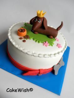 Image result for #da Dachshund Cake, Cakes Beautiful, Puppy Cupcakes, Weenie Dog, Dog Birthday Cake, Dogs Breeds, Animal Cakes, Dog Cakes, Delicious Cakes