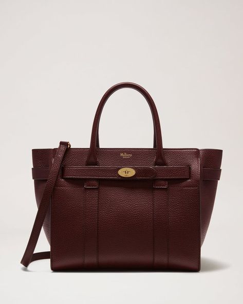 Mulberry Zipped Bayswater Leather Bag Mulberry Zipped Bayswater, Mulberry Tote, Mulberry Bayswater, Iconic Bags, Coach Swagger Bag, Small Leather Goods, Tote Bag Design, Designer Bags, Cow Leather