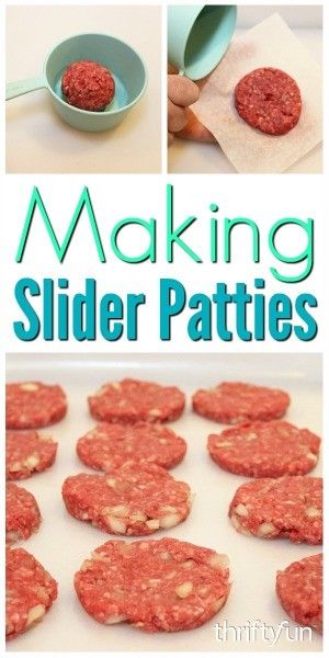 Mini Hamburger Patties, Mini Sliders Hamburger, Slider Patties, How To Make Patties, Mini Hamburger Sliders, How To Make Sliders, Sliders Recipes Hamburger, Homemade Sliders, Burger Sliders Recipes