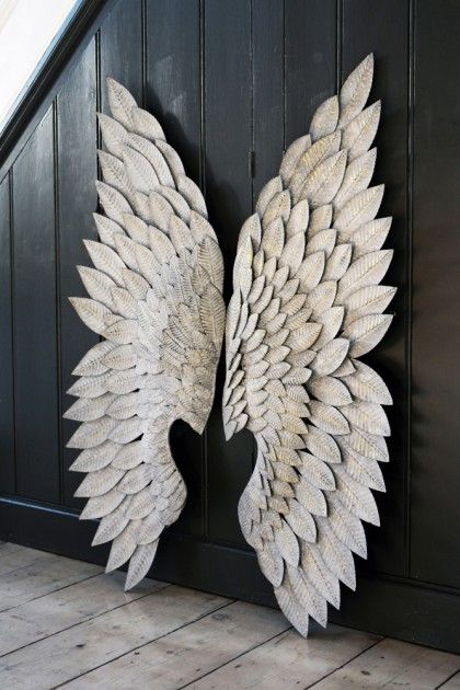 Angel Wings Wall Art, Angel Wings Wall Decor, Angel Wings Art, Angel Wings Wall, Wing Wall, Abstract Metal Wall Art, Rockett St George, Traditional Wall Art, Gold Angel Wings