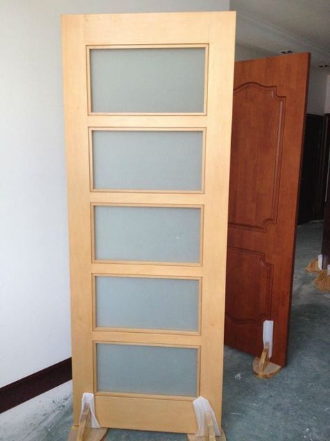 Bathroom Exterior Door, Frosted Glass Bathroom Door, Jaali Door, Frosted Glass Bathroom, Bathroom Exterior, Bathroom Door Design, Glass Bathroom Door, Jali Door, Wooden Glass Door