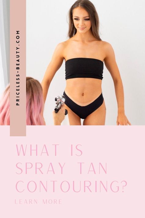 Spray tan, but make it contour! Ready to take your tan to the next level? Spray Tan Contouring, Spray Tan, Spray Tanning, Body Contouring, Beauty Trends, Tanning, Beauty Blog, Next Level, Make It