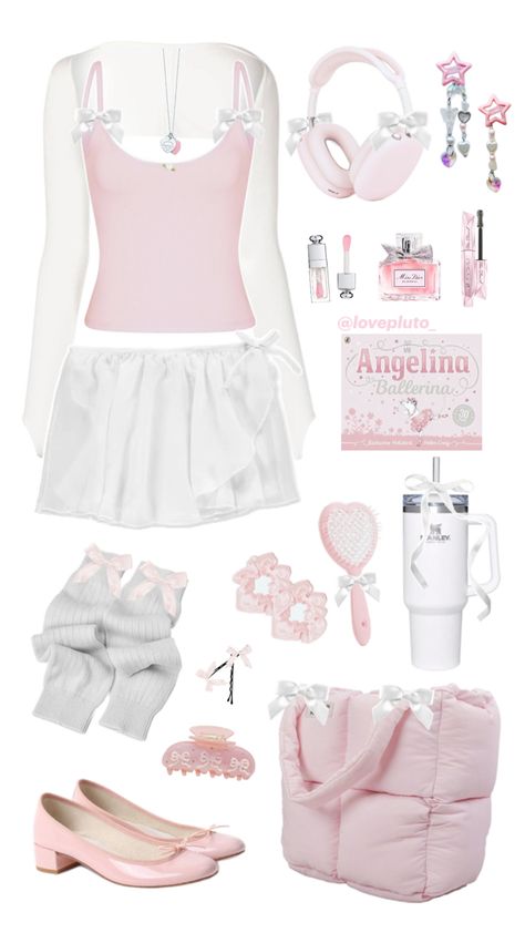 ribbon bow ballet balletcore pink pilates princess inspired outfit 💘 Princess Inspired Outfits, High School Fashion, Pink Pilates Princess, Pink Pilates, Pilates Princess, Cozy Winter Outfits, Shein Outfits, Princess Inspired, Easy Trendy Outfits