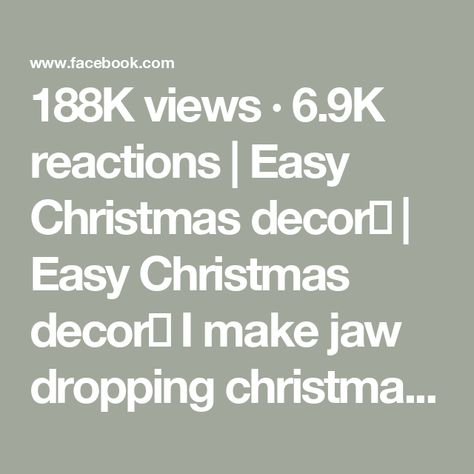 188K views · 6.9K reactions | Easy Christmas decor🎄 | Easy Christmas decor🎄
I make jaw dropping christmas decor with just 5 items. | By Windy M | Alright, we're going to bring
in our hot glue gun and put us a big dollop of blue glue here
so that we can bring and put this ring right on top. Hold it
a minute. Let it get nice and firm. And there we go okay
we're going to bring in a big dollop of glue there and we're
going to bring our Christmas tree in and place it right here
on the corner just so then we're going to bring your glue
gum and then you're going to bring in your ornament here you
can bring whatever you like this reminded me of my mother's
dog so this is going to be a gift for her so now you just
want to hold those make sure they're nice and firm in place everything is good alri Christmas Decor Easy, The Navage Patch, Navage Patch, Melting Snowman, Easy Christmas Decor, Melting Snowmen, Christmas Tabletop Decor, Simple Christmas Decor, Xmas Food