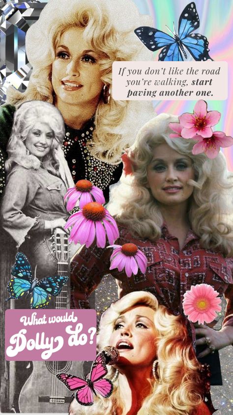 Vintage Dolly Parton Aesthetic, What Would Dolly Do, Dolly Parton Pics, Alivia Core, Dolly Parton Butterfly, Dolly Parton Music, Dolly Parton Shirt, Cute Music, Holly Dolly