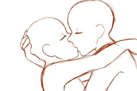 feel free to use it :) People Kissing Drawing Template, How To Draw Anime Kiss, Anime Base Kiss Pose, Ych Kiss Base, Girl Kissed A Girl Drawing, Anime Kiss Reference Drawing, Kissing Ych, Drawing Base Kissing, Anime Kiss Base