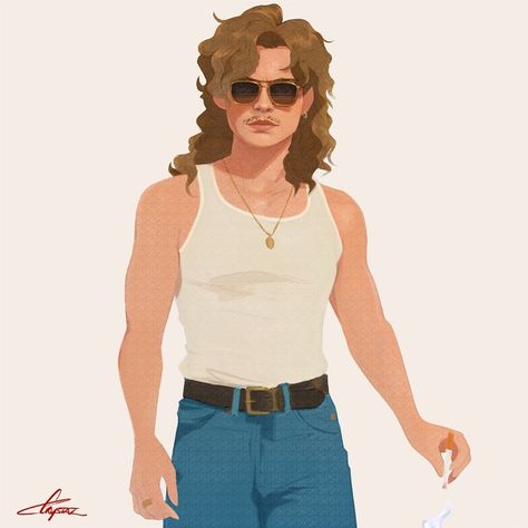 Stranger Things Billy Hargrove by Crystal-Jade Vaughan, crystaljadevaughan, Dacre Montgomery, Season 3, fanart, fan art Dacre Montgomery Stranger Things, Stranger Things Billy Hargrove, Billy X Steve, Billy Stranger Things, Stranger Things Billy, Akali League Of Legends, Billy Hargrove, Dacre Montgomery, Stranger Danger