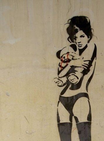 . Stencil Wall, Street Art Banksy, Banksy Graffiti, Banksy Art, Graffiti Artwork, Charcoal Drawings, Amazing Street Art, Stay Gold, Stencil Art