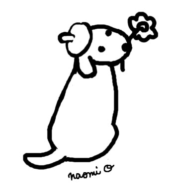 Labrador Puppy Sketch created by Naomi Ochiai from Japan Doodle Dog Tattoo Ideas, Cute Labrador Drawing, Dog Tattoo Labrador, Chip Drawing, My Dog Tattoo, Labrador Tattoo Ideas, Labrador Doodle, Dog Sketch Easy, Dog Linocut