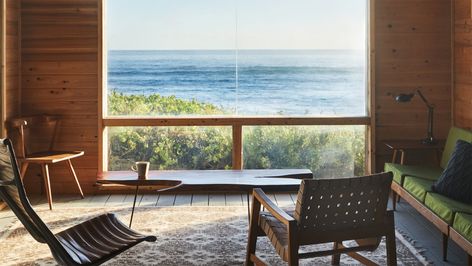 Photo 5 of 10 in Be the Star of Your Next Zoom Meeting With These Showstopping Backgrounds - Dwell West Coast House, Adventure House, Surf Shacks, The Sea Ranch, Surf Wax, Beach Shacks, Painted Wood Floors, Dwell Magazine, Coast House