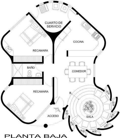 Silo House, Linen Maxi Skirt, Modern Floor Plans, Architectural Floor Plans, Villa Plan, Architecture Model House, Architectural House Plans, Earthship, New House Plans