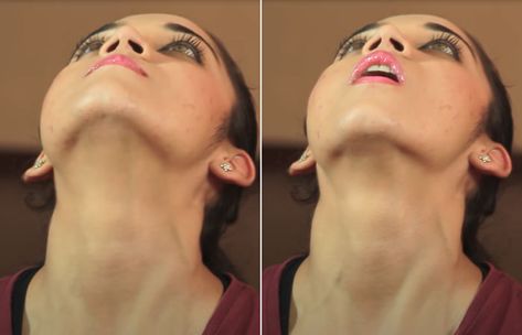 10 Neck Tightening Exercises To Get Rid Of Double Chin Turkey Neck Exercises, Healthy Hair Vitamins, Loose Neck Skin, Tighten Neck, Tighten Neck Skin, Face Lift Exercises, Saggy Neck, Double Chin Exercises, Neck Tightening