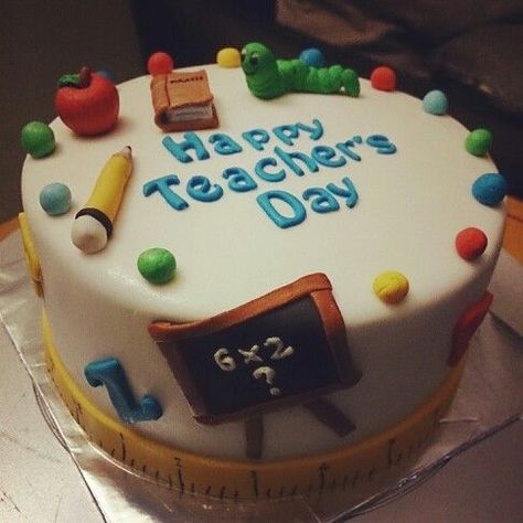 Online Cake Delivery India | Designer Cakes Delivery | Send Online Cake Teachers Day Theme Cake, Cake Hari Guru Aesthetic, Pap Cake, Teachers Day Cake Design, Teachers Day Cake Ideas, Kue Hari Guru, Teacher Appreciation Cake, Teachers Day Cake, Teacher Cakes