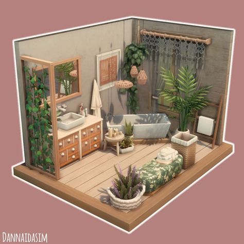 #bohobathroom hashtag on Instagram • Photos and videos Sims 4 Modern House, Living Room Sims 4, Lotes The Sims 4, Sims Freeplay Houses, House Interior Design Styles, Sims 4 House Plans, Sims 4 House Building, Sims 4 House Design, Casas The Sims 4