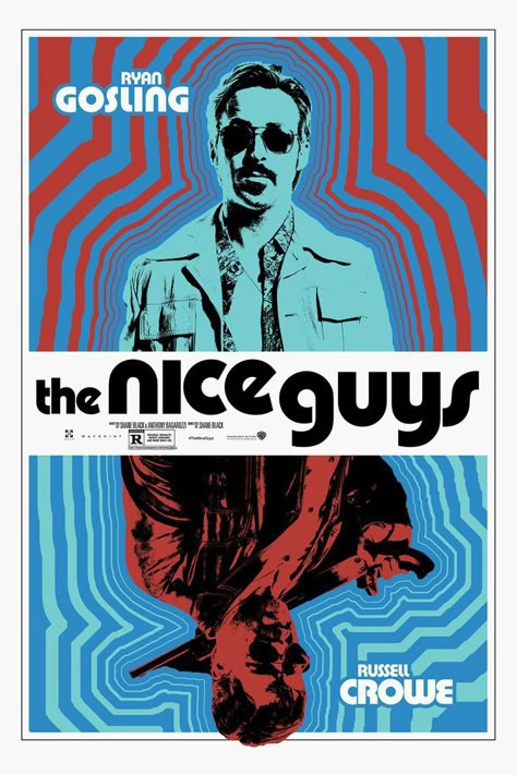 Holland March, The Nice Guys, Mondo Posters, Movie Poster Design, Райан Гослинг, Russell Crowe, Film Poster Design, Movie Posters Design, Nice Guys