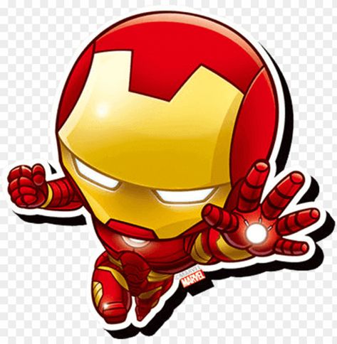 Iron Man Clipart, Iron Man Chibi, Marvel Cartoon Drawings, Cute Iron Man, Captain America Black Widow, Iron Man Marvel, Man Clipart, Marvel Cartoons, Avengers Age