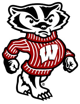 File:BuckyBadger.svg Bucky Badger, Wisconsin Badger, Wisconsin Badgers Football, Badger Football, Outdoor Logo, Wisconsin Badgers Logo, Outdoor Logos, Sports Themed Party, Kids Party Supplies