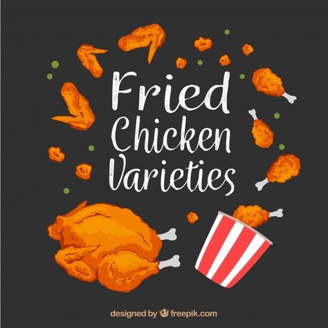 Chicken Varieties, Resturant Logo, National Fried Chicken Day, Fried Chicken Restaurant, Chicken Poster, Chicken Illustration, Ideas Fiesta, Chicken Shop, Southern Fried Chicken