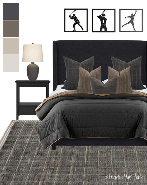 Tilly Upholstered Bed curated on LTK Teen Boy Bed, King Size Bed Teen Boy, Teen Boys Bedding Target, Moody Boys Bed, Black Boy Room, Teen Boys Bedding Industrial, Bedroom Upholstered Bed, Black Upholstered Bed, Teenager Bedroom Boy Beds & Bed Frames