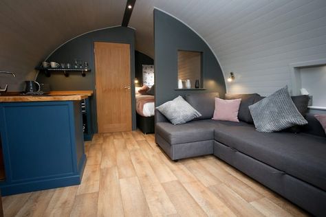 Pea Pod self-contained glamping in Suffolk - Tiny houses for Rent in Henley, England, United Kingdom - Airbnb Eco Pods, Quonset Hut Homes, Camping Pod, Pod House, Tiny Houses For Rent, Cabin Tent, House Cabin, House Beds, Tiny House Cabin