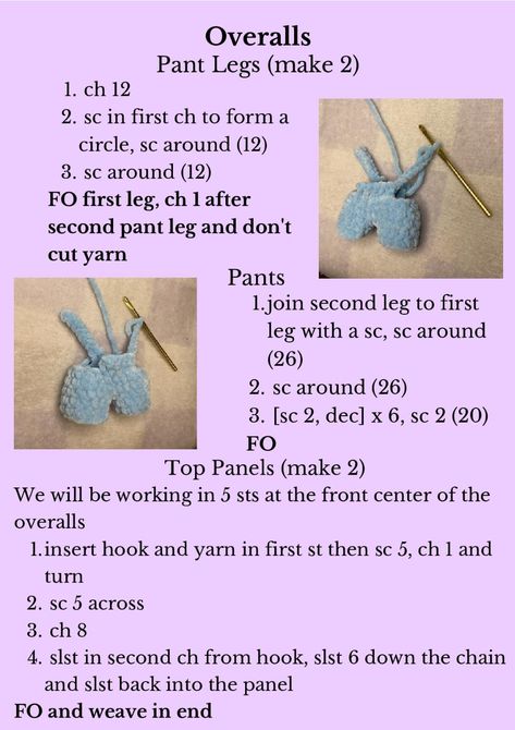 How To Crochet Clothes For Plushies, Crochet Abrivations, Crochet Bunny Overalls, Crochet Accessories For Stuffed Animals, Crocheted Bunny Pattern Free, Crochet Bunnies Pattern Free, Crochet Gifts For Babies, Crochet Clothes For Stuffed Animals, Crochet Bunny Clothes